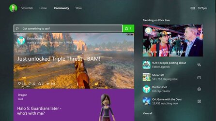 Xbox One - Bilder vom neuen Dashboard-Design