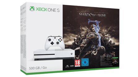 Xbox One S 500 GB + Schatten des Krieges + CoD: WWII nur 229€ - Im Angebot bei MediaMarkt