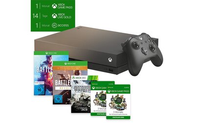 Xbox One X + Battlefield 5 + Game Pass für 419 € - Deal bei Amazon [Anzeige]