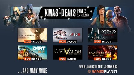 XMAS Sale bei Gamesplanet - Keys für Civ 5, Civ 6 und Dragon’s Dogma im Angebot