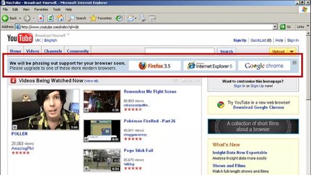 Wie Youtube-Entwickler den Internet Explorer 6 zu Fall brachten