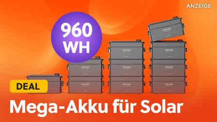 Stromspeicher bei Amazon im Preis gefallen: Mega-Powerstation mit Lego-Prinzip für Balkonkraftwerke