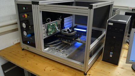 Zu Besuch bei Logitech - Testaufbauten