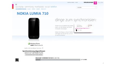 Nokia Lumia 710 - Zune-Software