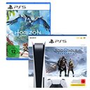PS5 + God of War Ragnarök + Horizon Forbidden West