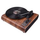 Sichert euch den Plattenspieler mit Holz-Optik im Angebot