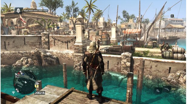 Assassins Creed 4: Black FlagAssassins Creed 4: Black Flag erbt eine große Stärke der Serie: Die Städte sind allesamt hervorragend rekonstruiert worden. Dieses Mal sind die Orte kompakter, was dem Spielfluss nur zu Gute kommt.