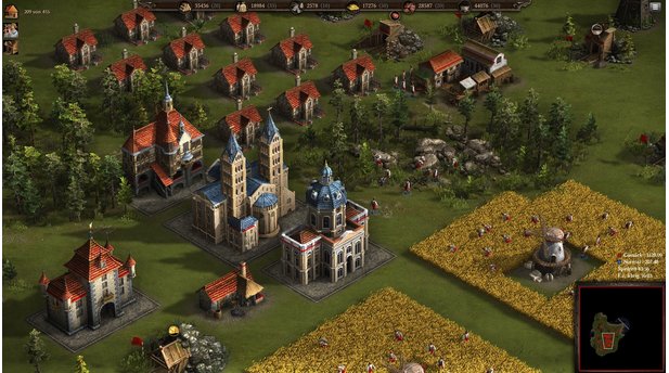 Cossacks 3Unsere Stadt wächst und gedeiht. Die Wohnhäuser sorgen für eine höhere Einheitengrenze.