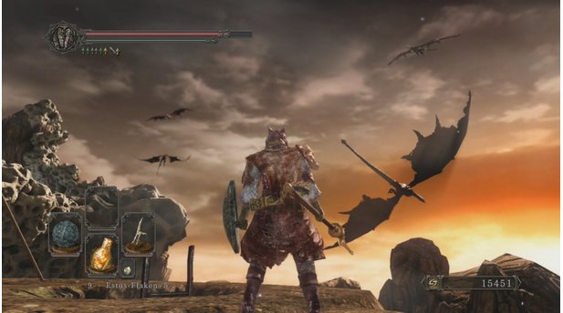Dark Souls 2Die Reise zum Drachenhort zählt zu den optischen Highlights des Spiels.