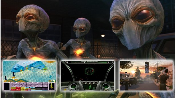 EinleitungDie Anzahl von freundlich gesinnten Alienvölkern in Filmen und Computerspielen kann man leicht an einer Hand abzählen, aber bösartige Außerirdische scheinen in jedem Winkel des Universums zu lauern. Auch in den Spielen der X-COM-Serie – X-COM steht für Extraterrestrial Combat Force - kommen die Fremden nicht in Frieden und müssen in einer Mischung aus Strategie, Basisbau und rundenbasierten Taktik-Kämpfen aufgehalten werden. Aufgrund der Beliebtheit der X-COM-Spiele erscheint ab 2003 die UFO-Serie (UFO: Aftermath, UFO: Aftershock, UFO: Afterlight, UFO: Extraterrestrials), die zwar das Spielprinzip übernimmt, sonst aber nichts mit den ursprünglichen Titel zu tun hat und deshalb hier nicht näher vorgestellt wird. Wir zeigen die erfolgreiche Original-Serie von ihren Anfängen bis heute.