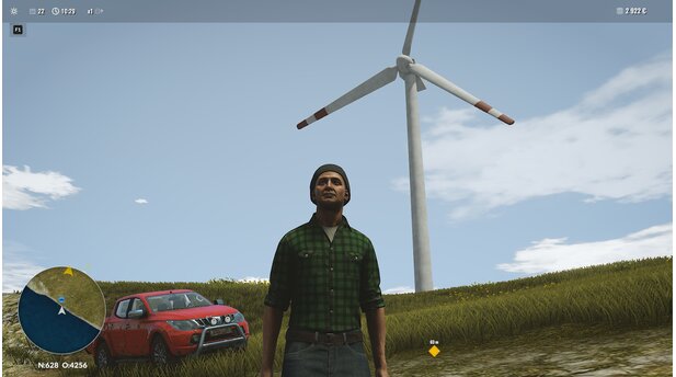 Pure Farming 2018Windkrafträder sorgen für ein regelmäßiges Einkommen, ohne dass sich der Landwirt darum kümmern müsste. Füttern ist ja z.B. nicht nötig.