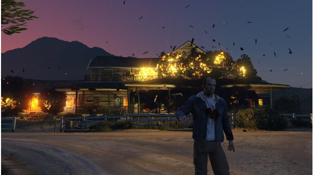 GTA 5 - PC-VersionPsychopaths dont look at explosions.