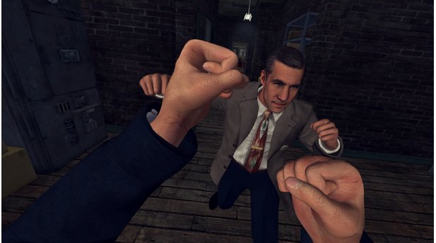 L.A. Noire - The VR Case FilesDie Prügeleien in der Ego-Sicht machen viel Spaß.