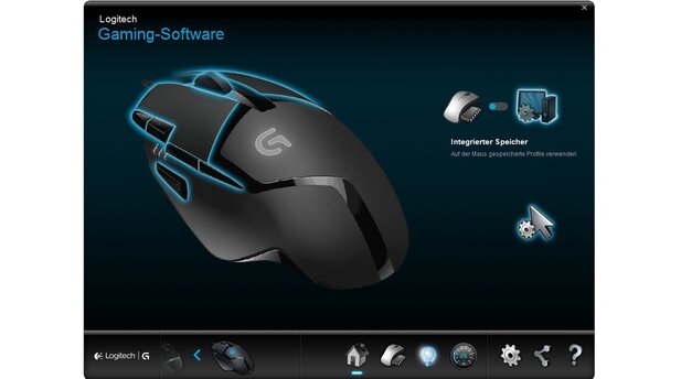 Die G402 Hyperion Fury wird über die »Logitech Gaming Software« gesteuert, die bereits seit einiger Zeit für alle angeschlossenen Logitech-Gerät zuständig ist.