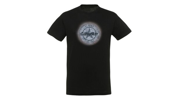 GameStar Retro-Logo Vintage Blue T-Shirt (Black)