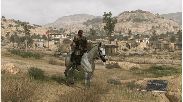 Metal Gear Solid 5: The Phantom PainDie Missionen finden in riesigen Gebieten statt, beim Erfüllen der Ziele ist der Spieler ganz frei.