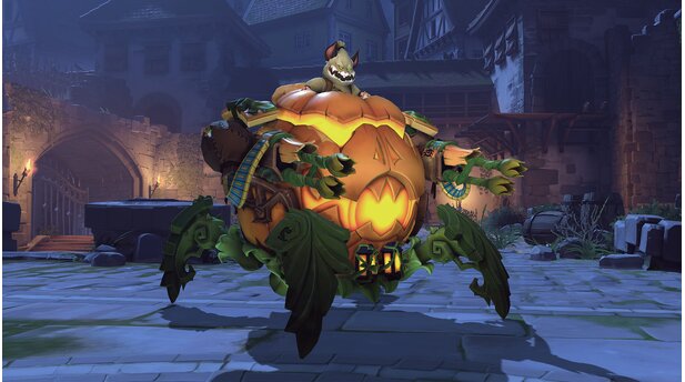 Overwatch - Halloween-Skins 2018 - Kürbis Wrecking Ball Hammond