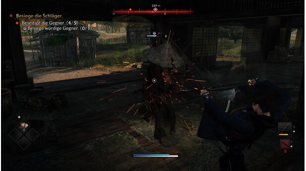 Die Kämpfe von Rise of the Ronin sind fordernd. Nur wer im richtigen Moment angreift, pariert oder ausweicht, hat eine Chance - selbst bei scheinbar simplen Gegnern.