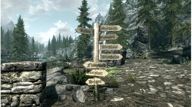 The Elder Scrolls 5: Skyrim - Deutsche WegweiserHier ist der name Programm. Sämtliche Wegweiser zeigen mit dieser Mod die deutschen Städtenamen anstatt der englischen.