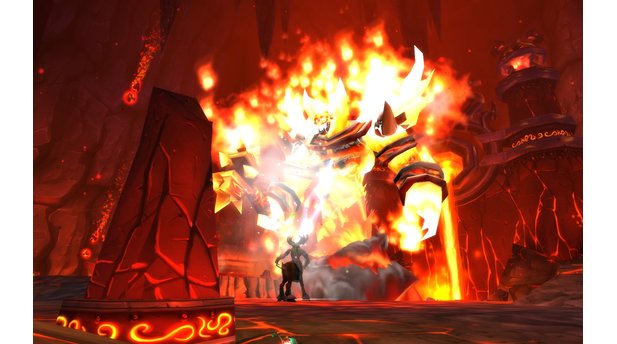 World of Warcraft: CataclysmHyjal: Kampf gegen Ragnaros.