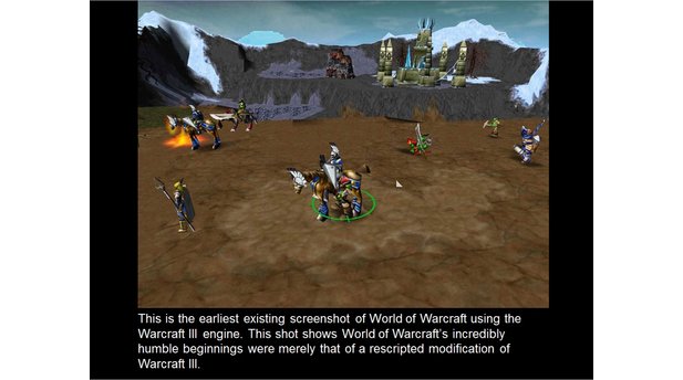 World of WarCraftScreenshots aus der frühen Entwicklungsphase von World of WarCraft.