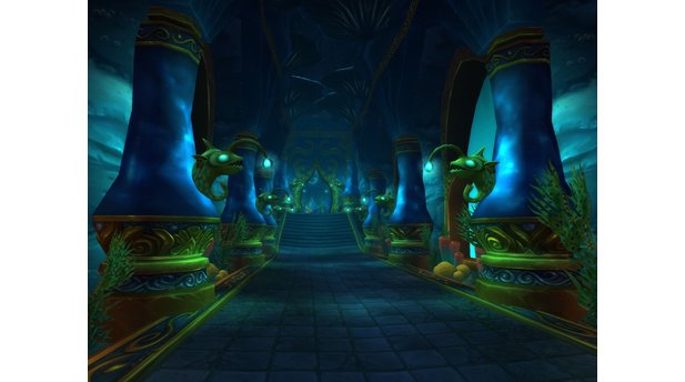 World of Warcraft: CataclysmWährend es zu den neuen Startgebieten der Worgen und Goblins bereite zahlreiche Screenshots gibt, zeigt sich Blizzard bei den Instanzen noch sehr bedeckt. Bislang gibt es lediglich zwei Artworks vom Tiefsee-Schlund (Abyssal Maw) und ...