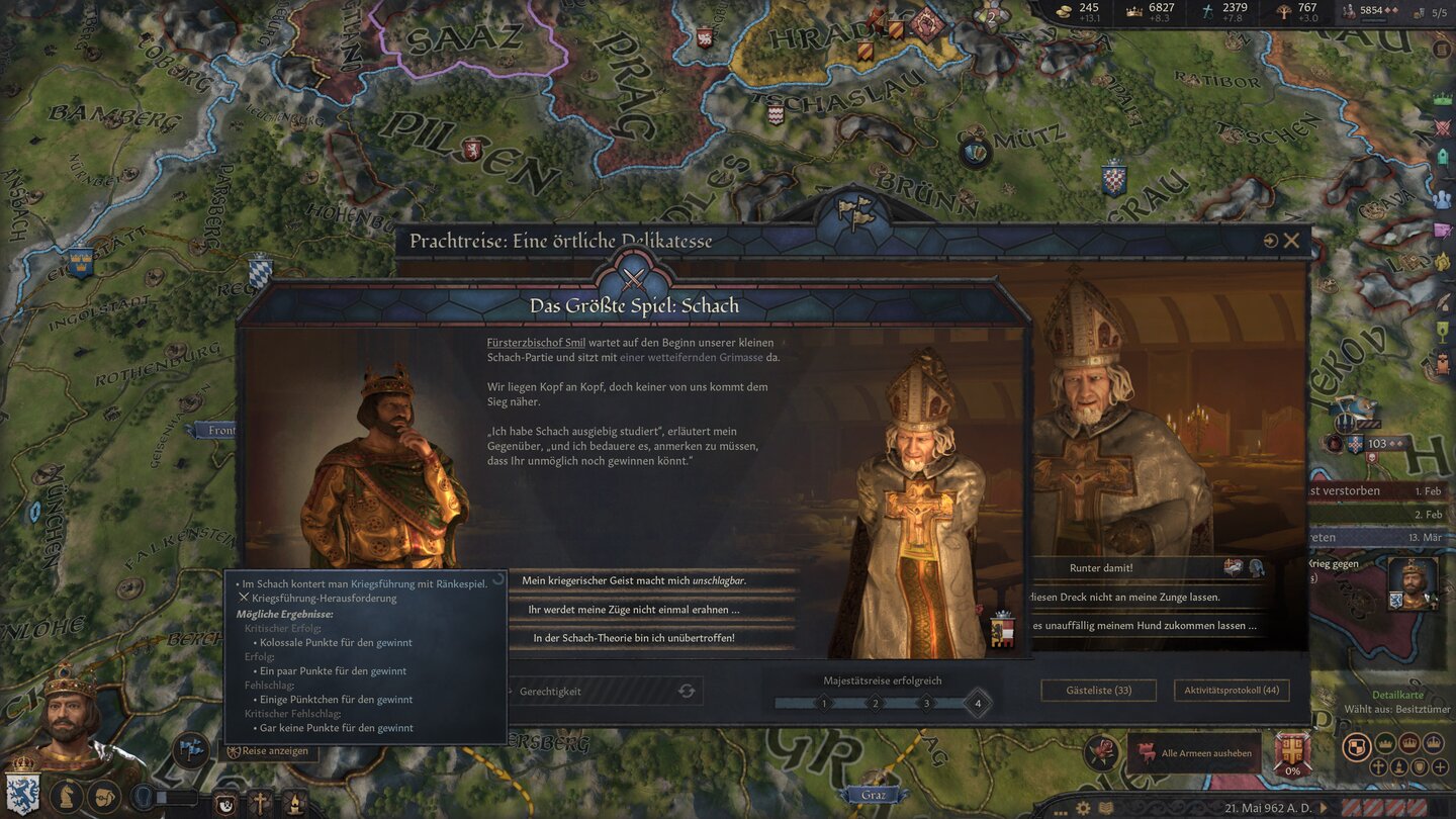 … plant Bischof Smil offenbar etwas.