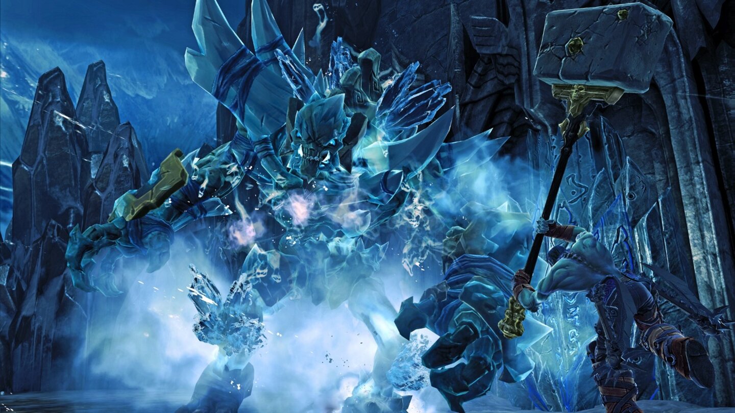 Darksiders 2 (PS3, Xbox 360; 93%, GamePro 092012) Auf Krieg folgt Tod. Und der macht es in allen Belangen besser als sein Bruder im Erstling. Flink wie ein Wiesel huscht ihr mit dem Reiter der Apokalypse und seinen Begleitern durch die hübsche Spielwelt. Das Teil wird euch so schnell nicht von der Sense lassen!
