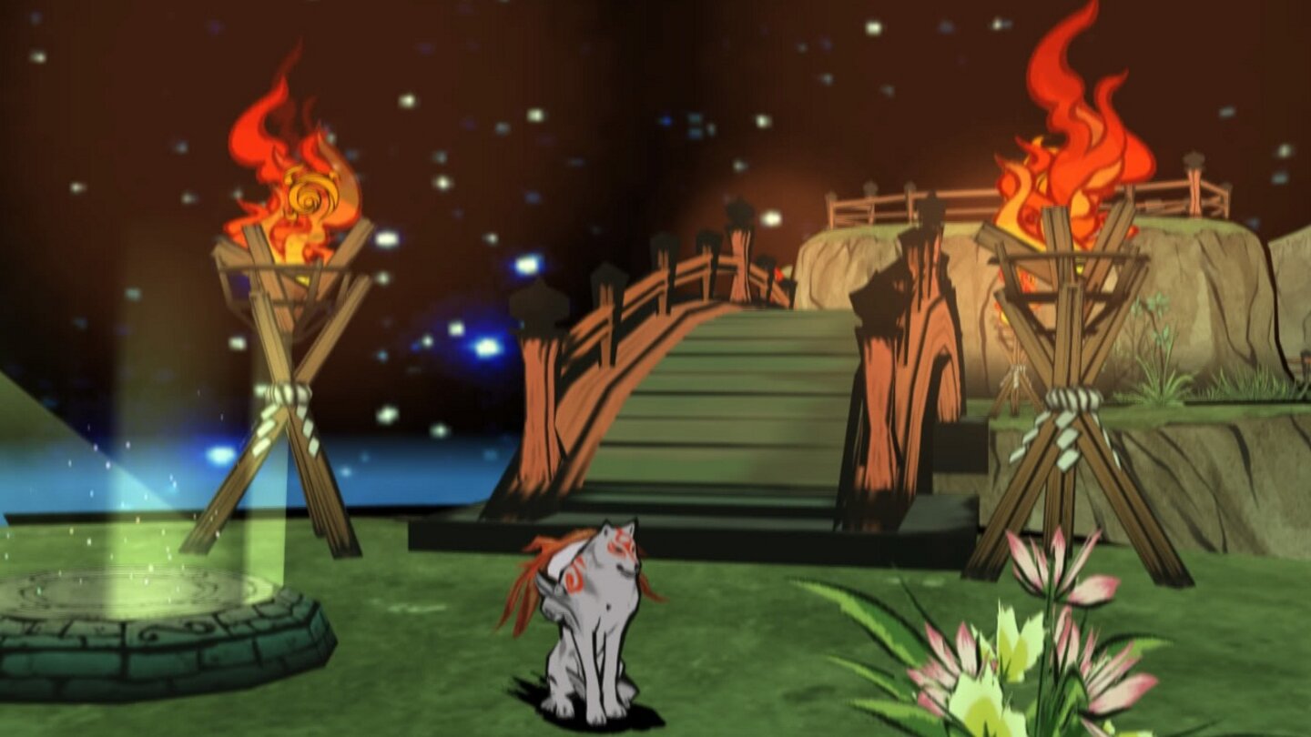 Geheimtipp: Okami (PS2, Wii; 90%, GamePro 022007) Auf dem Rücken der weißen Wölfin Amaterasu schwangen wir uns durch eines der besten und wegen dem unverwechselbaren japanischen Setting, unverwechselbarsten Adventures aller Zeiten! Wer es seinerzeit nicht gespielt hat: Unbedingt nachholen! Ein traumhaftes Action-Adventure mit unglaublich charmantem Cel-Shading-Stil!