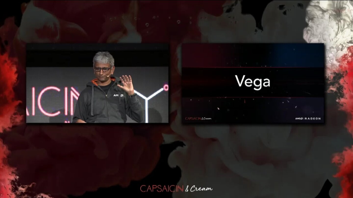 Raja Koduri führte durch den Abend und sprach über Vega und VR.