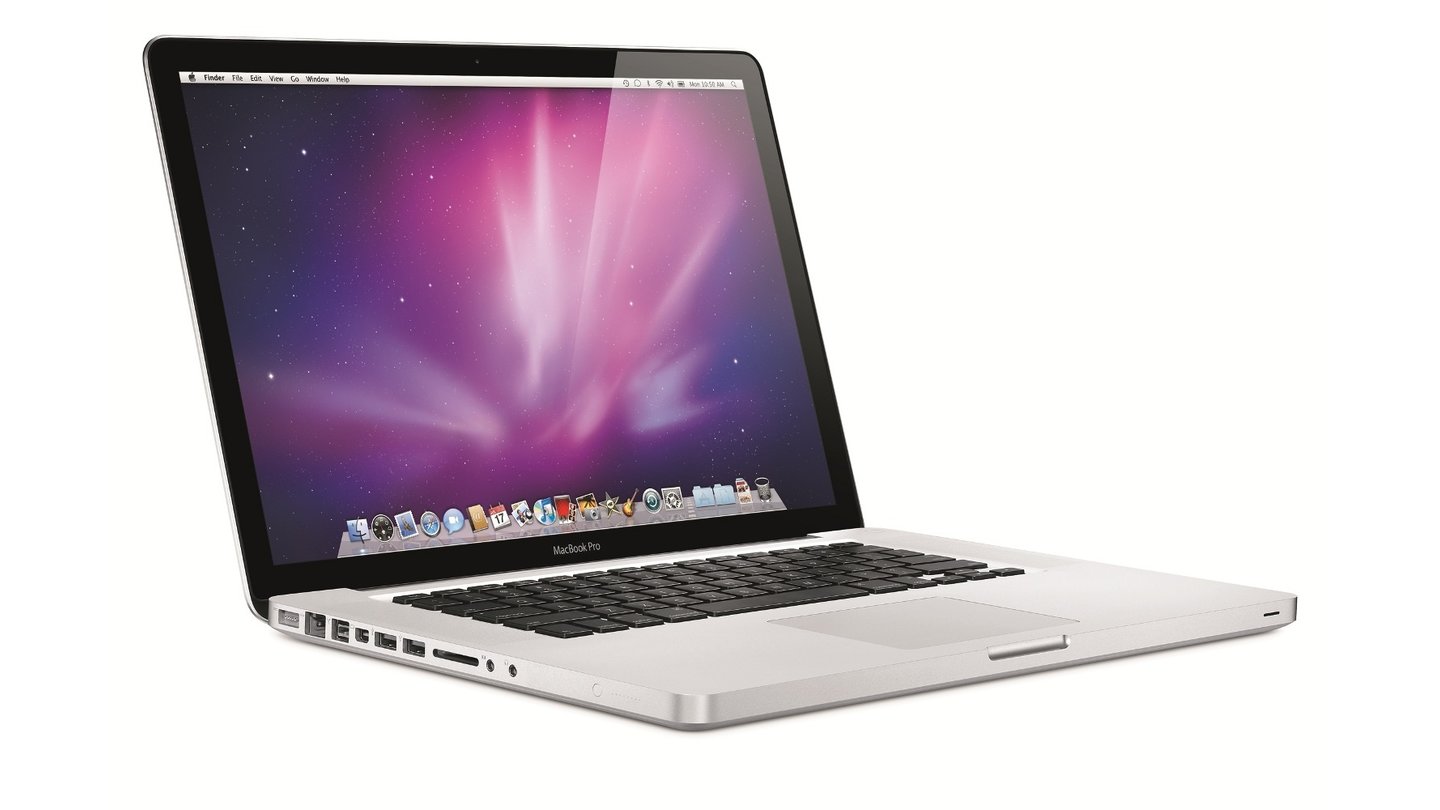 Macbook Pro 'Unibody' (2008)Ab 2008 werden die Notebooks der Pro-Reihe aus einem einzigen Aluminium-Block gefräst. Apple nennt das »Unibody«. Macbooks werden dadurch noch verwindungssteifer und sturzfester.