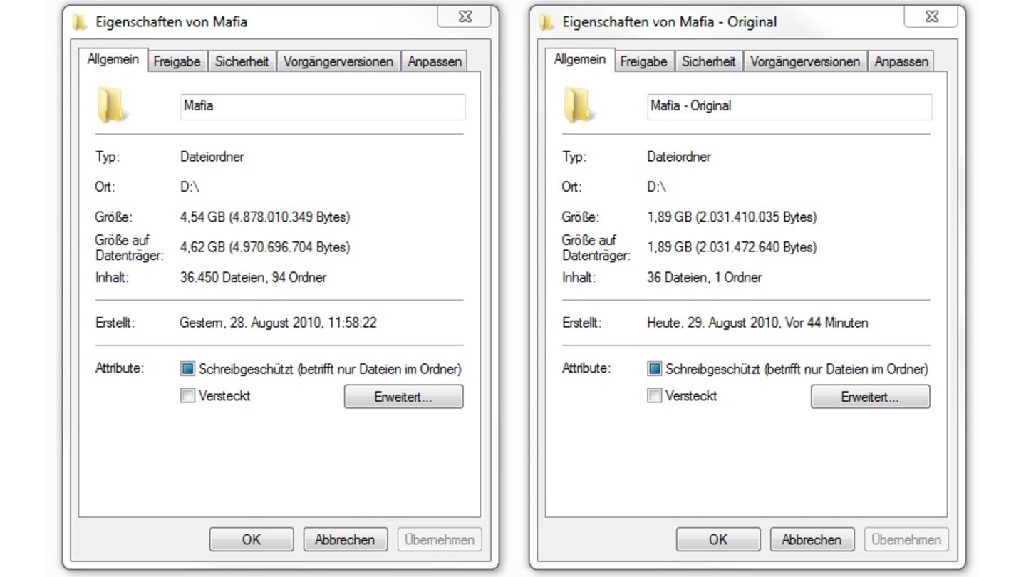 Mafia - Mod-Installation6.	Nach dem Entpacken ist Ihr Mafia-Ordner gut doppelt so groß wie zuvor.