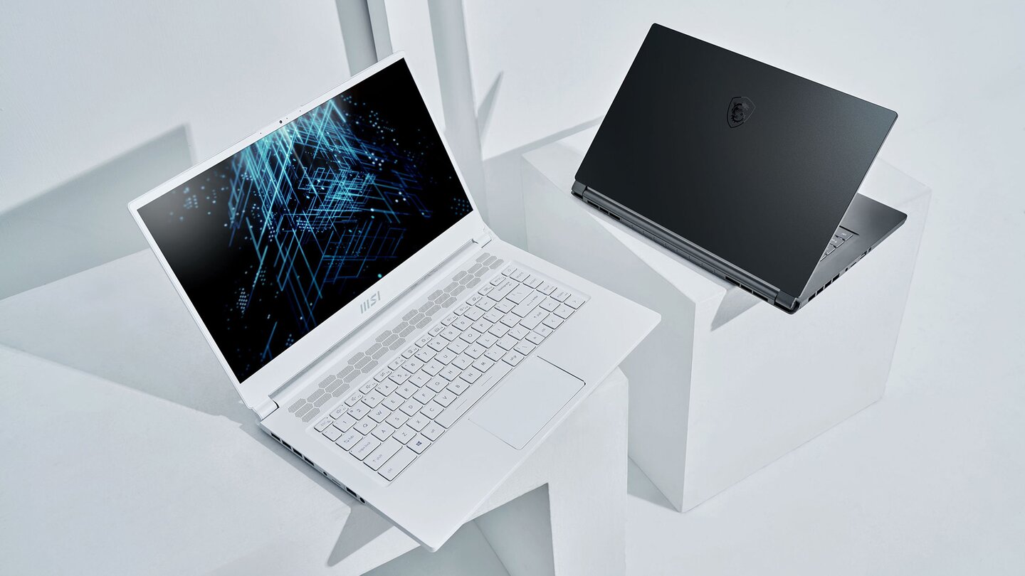 Black or White – der Stealth 15M bietet beide Farboptionen.