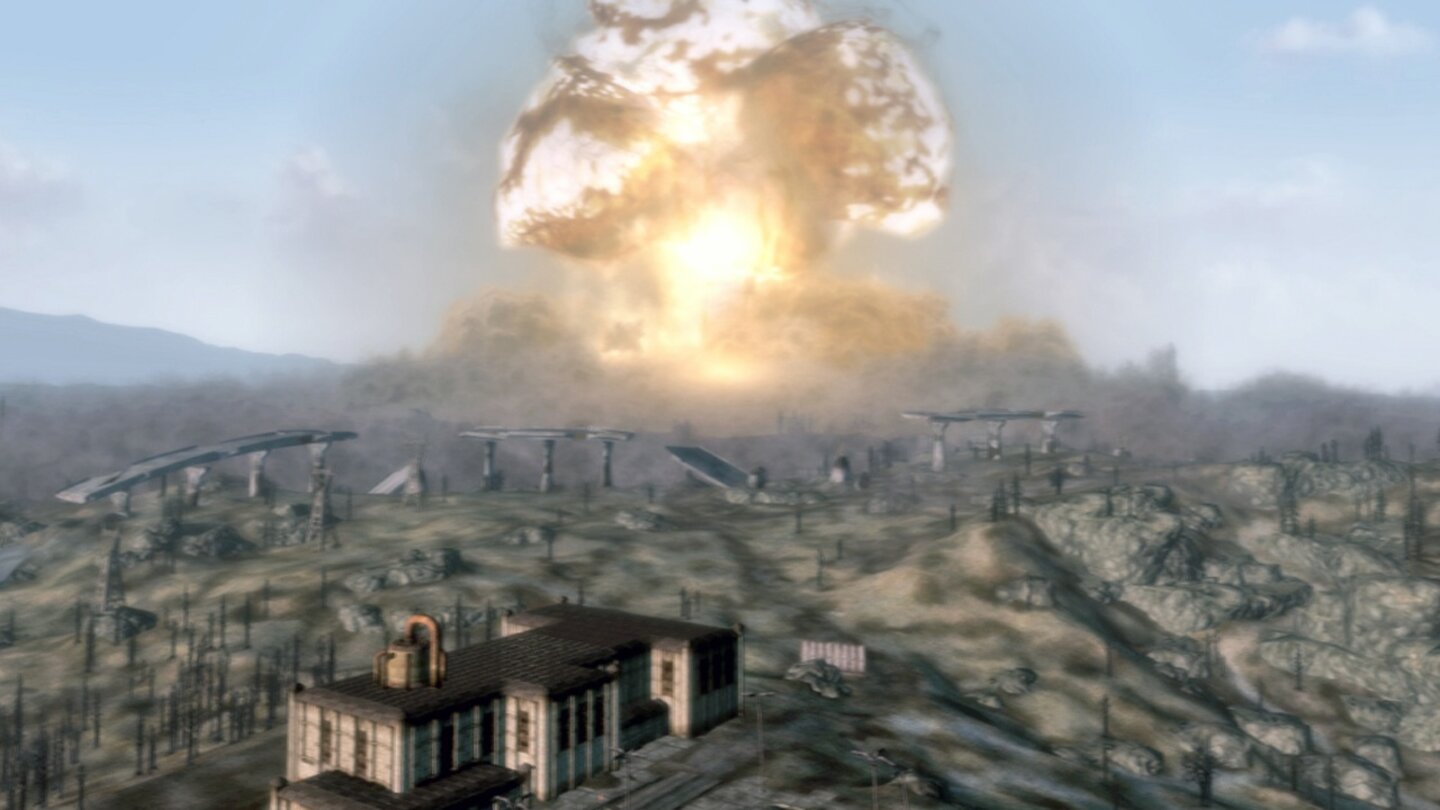 Historische ZensurWährend die USK hierzulande vorwiegend zu Schnitten in Sachen rabiater Gewaltdarstellung rät, muss Fallout 3 im Jahr 2008 für den japanischen Markt aus einem ganz anderen Grund verändert werden - und zwar wegen der Atombombenabwürfe aus dem Zweiten Weltkrieg. Ergo fehlt in der Nippon-Fassung der Nebencharakter Mister Burke und mit ihm die Möglichkeit, das Städtchen Megaton per Explosion nuklear zu vernichten.