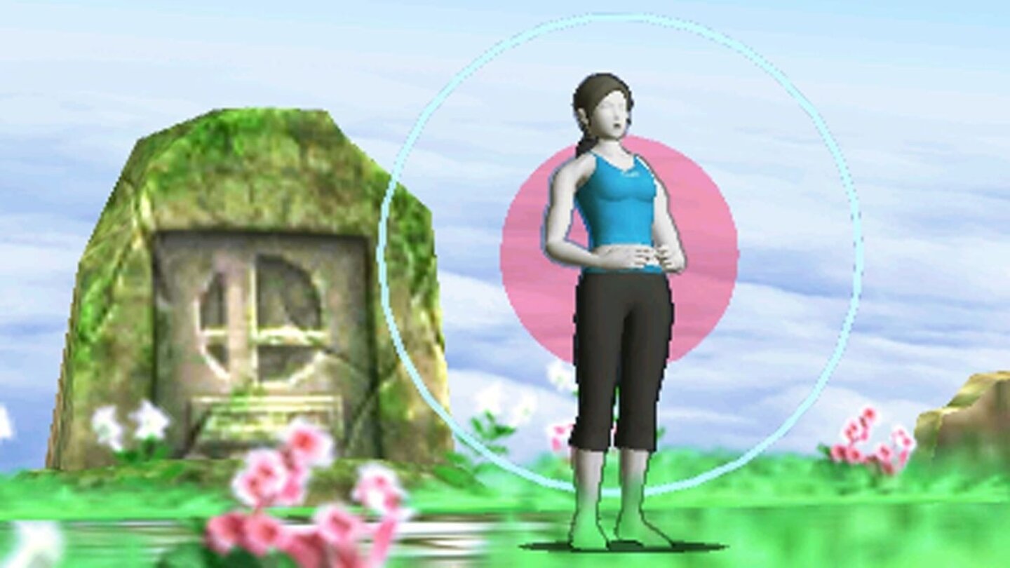 Wii Fit TrainerNormalerweise ist die Dame (oder wahlweise der Herr) mit der vornehmen Blässe dafür zuständig, uns bei Wii Fit mit diversen Übungen zum Schwitzen zu bringen, jetzt tut sie (oder er) es durch ausgefeilte Attacken. Auch wenn wir sie während unzähliger Crunches und Kniebeugen hassen gelernt haben, setzt sie diese jetzt zu unserem Vorteil ein: Wir sind schon gespannt, wie oft wir es schaffen, Gegner mit Yoga-Übungen K.O. zu schlagen. Und ob sich jemals ein wenig Mimik auf diesem starren, kalkweißen Gesicht zeigen wird.