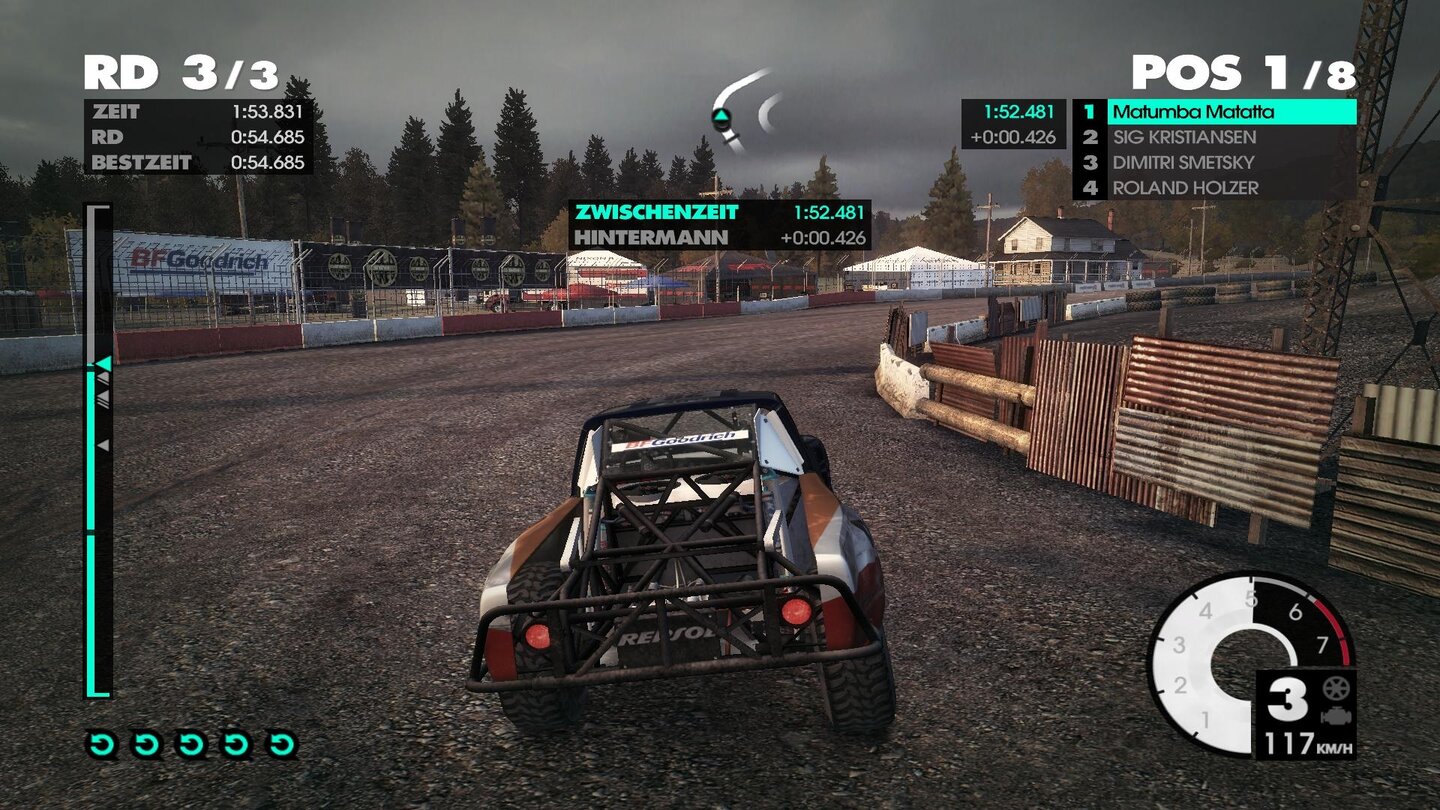 Dirt 3 - Sehr niedrige Details