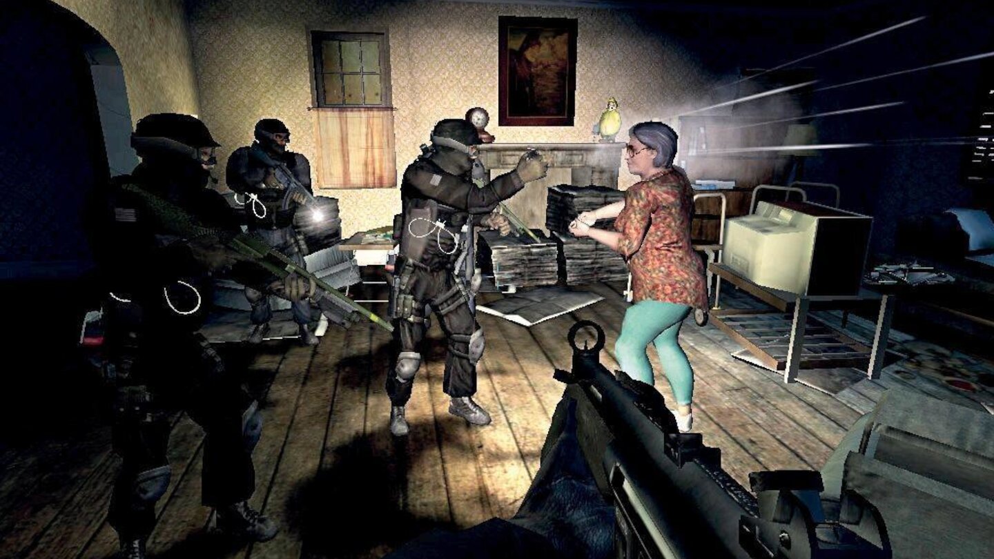 2005 - Swat 4: Der Taktik-Shooter legte besonderen Wert auf eine realistische Ausleuchtung von Innenräumen, was der dichten Atmosphäre zugutekam.