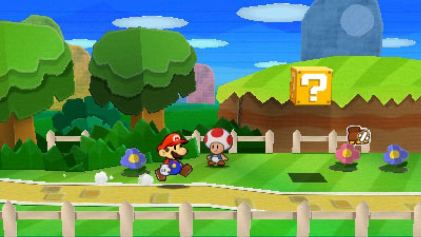 Paper Mario: Sticker Star (2012)Sticker Star ist das bislang vierte Paper Mario und das erste, das auf einem Handheld veröffentlicht wurde. Vor allem das Spiel mit den 2D-Figuren und der 3D-Hintergrundgrafik sticht auch hier wieder ins Auge. Hintergrund ist diesmal das namensgebende Stickerfest, bei dem durch einen Unfall der Stickerkomet in die Brüche geht. Natürlich kann nur ein gewisser Klempner ihn wieder zusammenflicken.