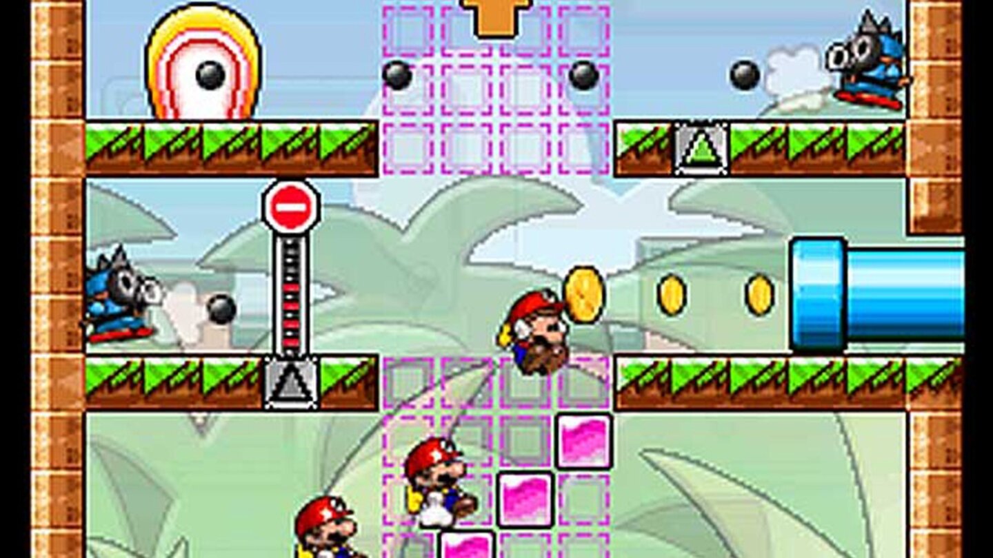 Mario vs. Donkey Kong : Minis March Again! (Nintendo DS, 2009)
Da Mario keine Mini-Mario-Spielzeuge an Donkey Kong verkauft, wird dieser wütend und entführt Pauline erneut.
Neben der kaum veränderten Story hat sich auch am Spielprinzip nichts verändert. Noch immer müssen die Mini-Marios wie Lemminge in verschiedenen Levels Rätsel lösen und zum Ausgang gelangen. Der Titel wurde nur Online als Download-Spiel angeboten.