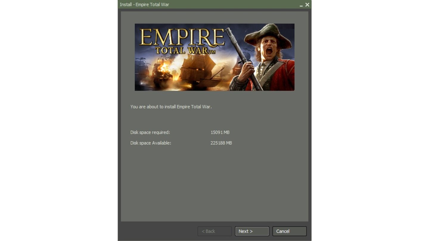 25. Jetzt können Sie Empire entweder von den Spiel DVDs installieren oder von Steam herunterladen.