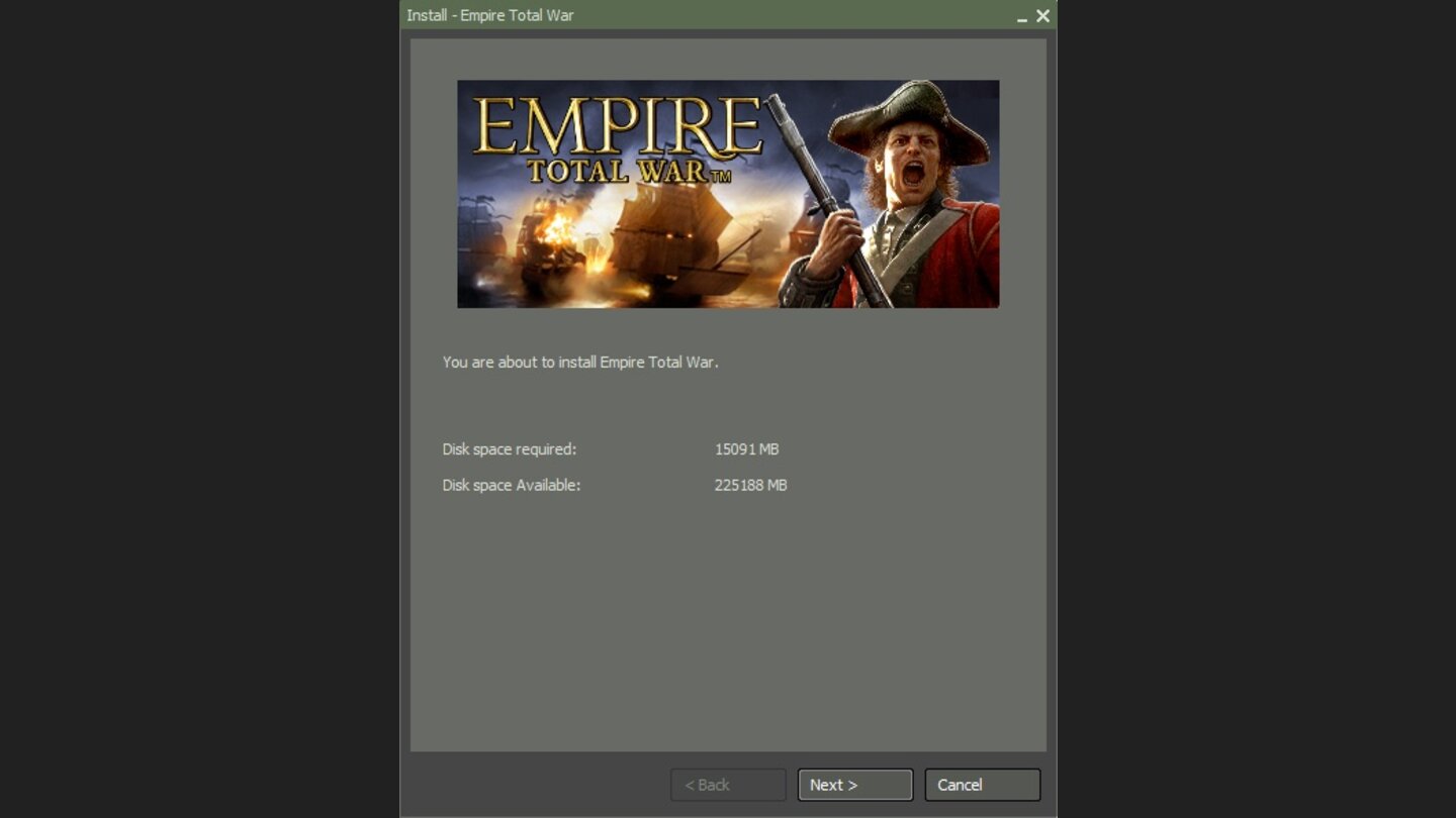 25. Jetzt können Sie Empire entweder von den Spiel DVDs installieren oder von Steam herunterladen.