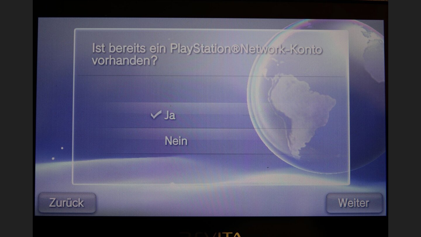 Der Erste Start4. … und im Anschluss daran fragt euch das System, ob ihr bereits ein PlayStation Network Konto habt.