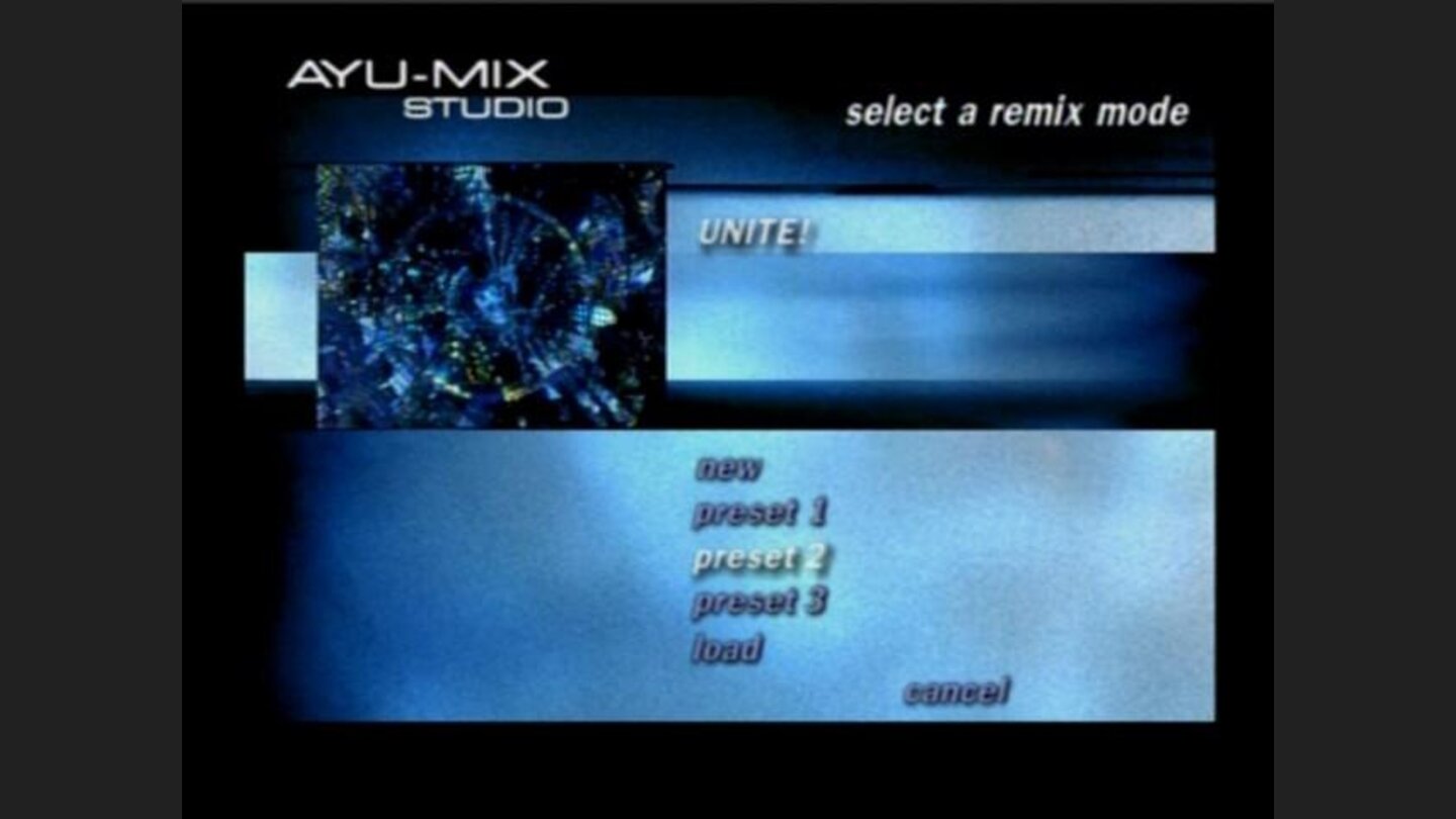 Ayu-Mix Studio has two songs with three preset version of each to start with