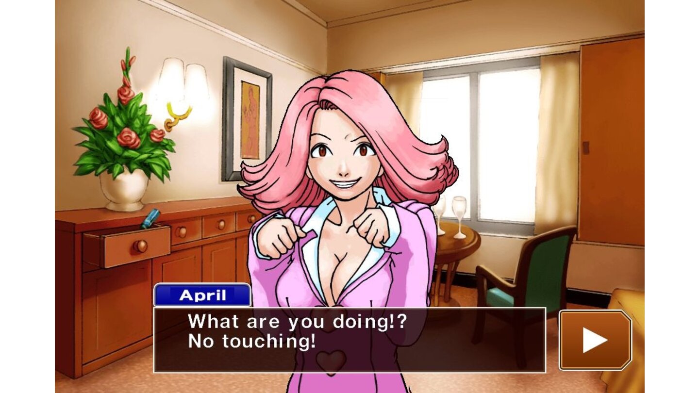  Ace Attorney: Phoenix Wright Trilogy HD Herrlich überzeichnet: Der kunterbunte Anime-Stil und die witzigen Dialoge bringen Pfiff ins Spiel.