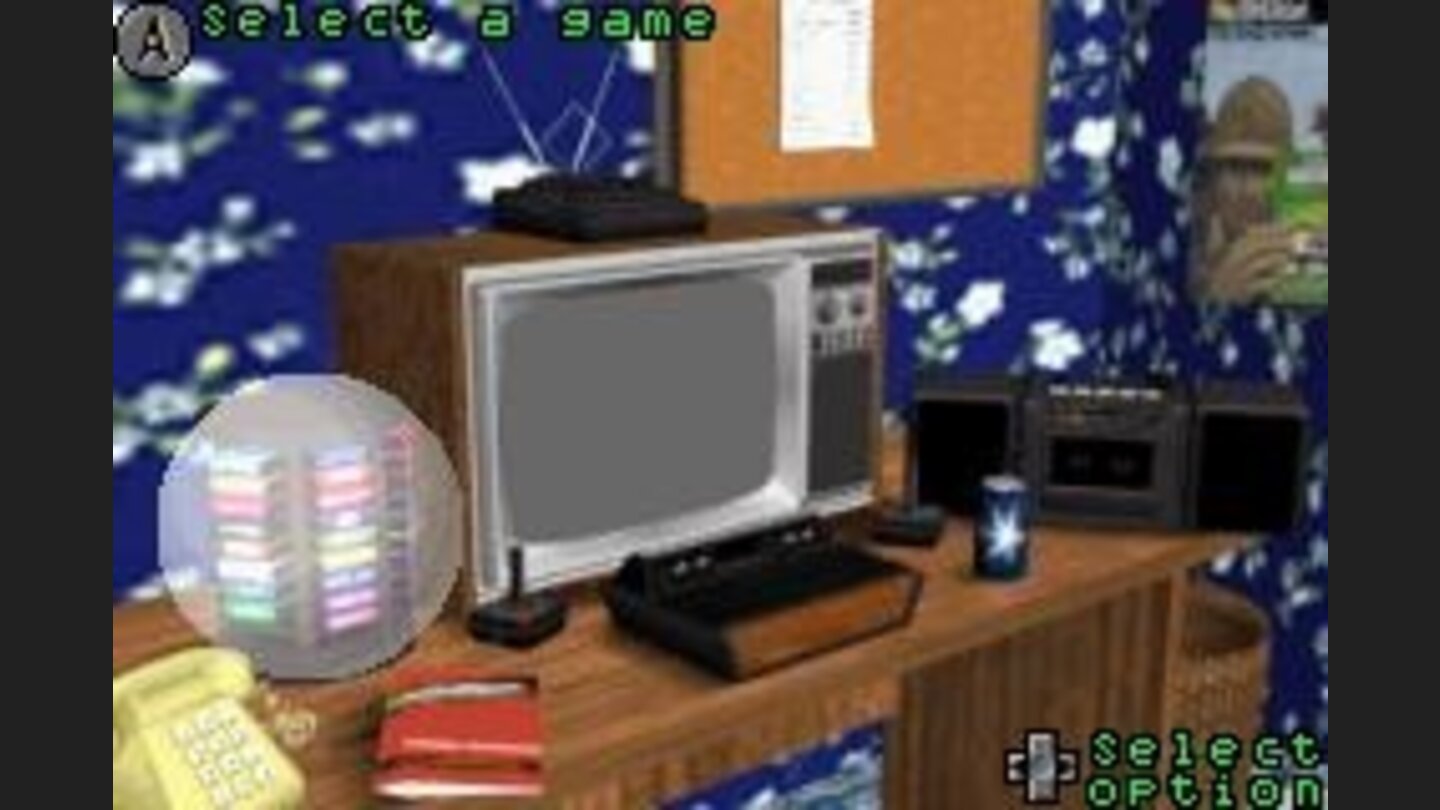The menu (including a nice Atari)