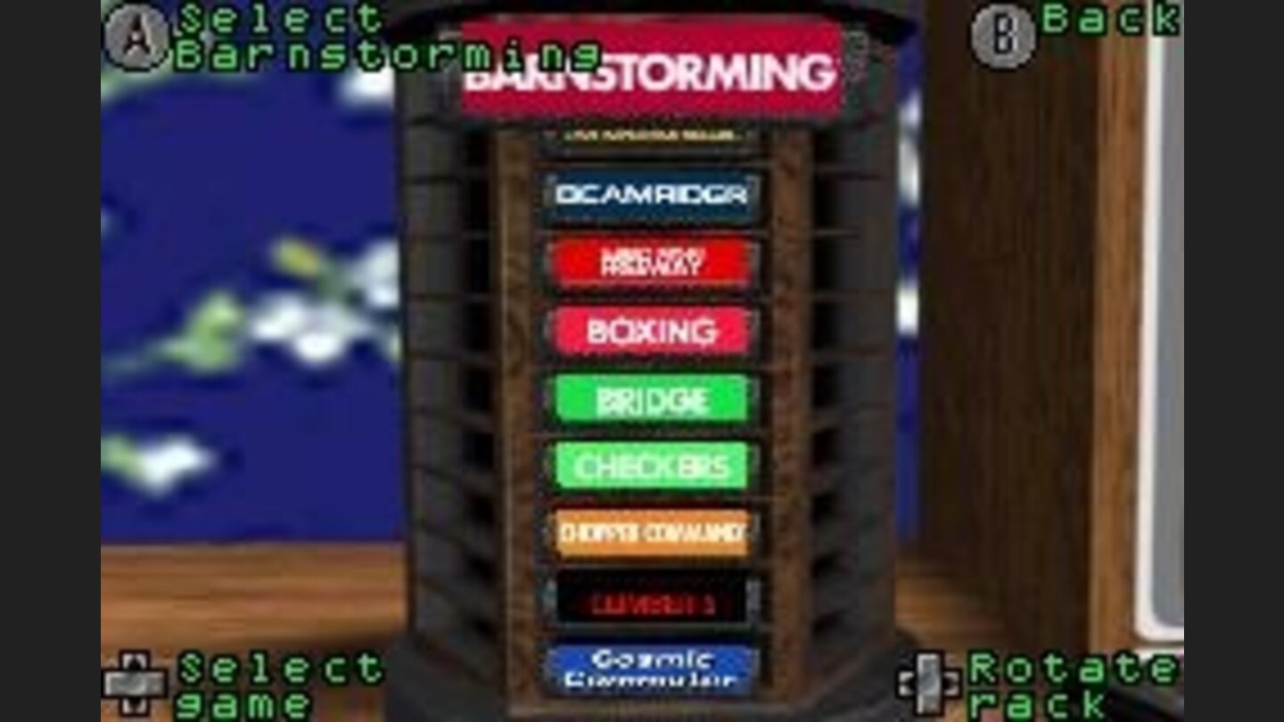 Choose your game from 56 choices, some of which have patched versions you can unlock