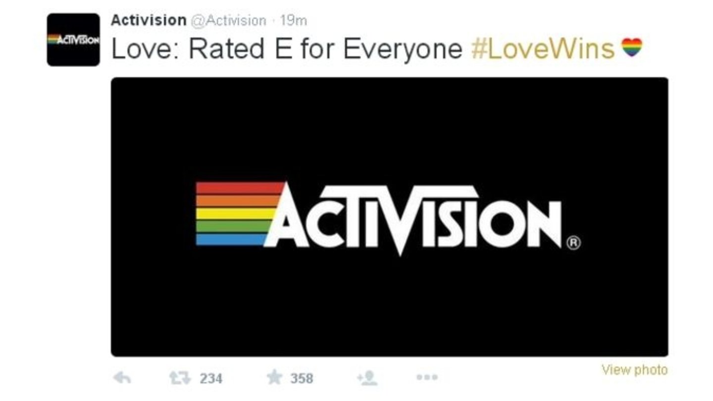 Activision
Tweet zu #LoveWins