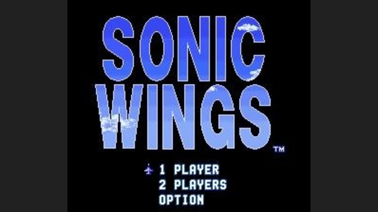Sonic Wings title screen