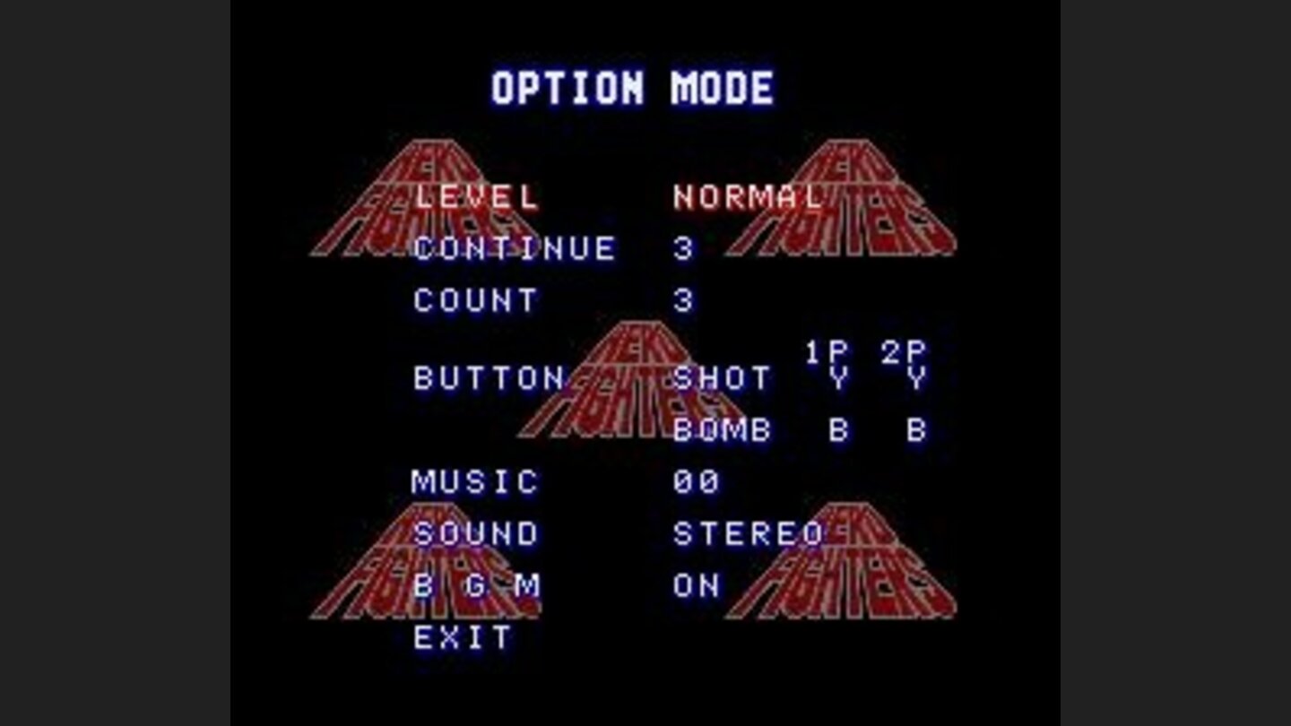 Options menu