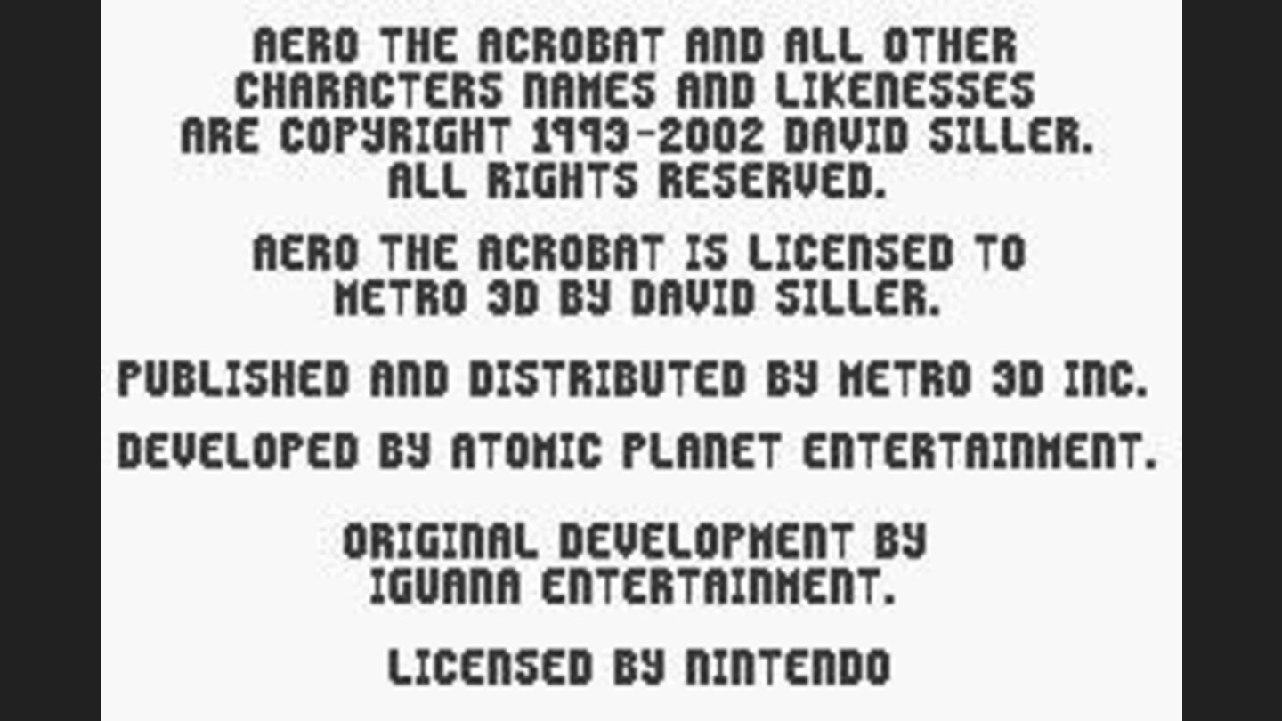 License screen